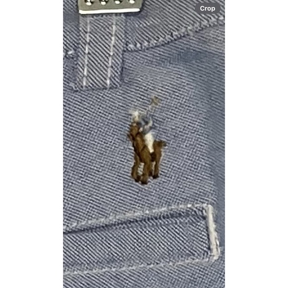 Polo Ralph Lauren Blue Chino Shorts Boys Size 7 Pony Logo - Picture 5 of 5